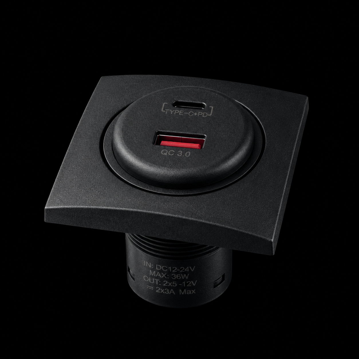 Dual Built-In Charger — USB-A/USB-C®
